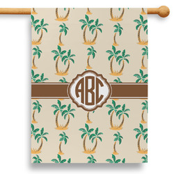 Palm Trees 28" House Flag - Double Sided (Personalized)
