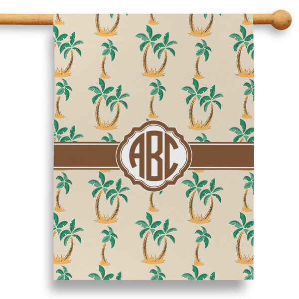 Custom Palm Trees 28" House Flag - Double Sided (Personalized)