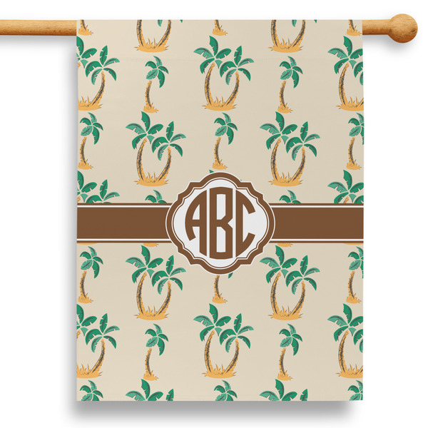 Custom Palm Trees 28" House Flag (Personalized)