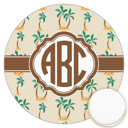 Palm Trees Printed Cookie Topper - 3.25" (Personalized)