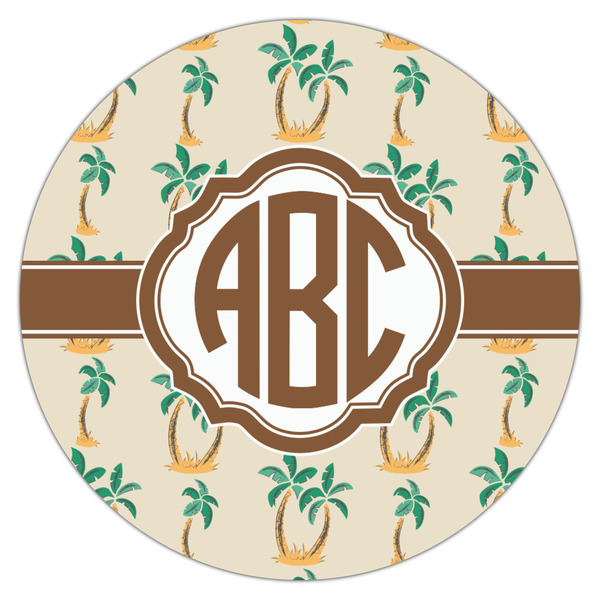 Palm Trees Icing Circle - Large - Single