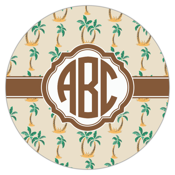 Palm Trees Icing Circle - Medium - Single