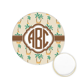 Palm Trees Printed Cookie Topper - 1.25" (Personalized)