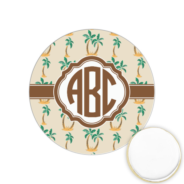 Custom Palm Trees Printed Cookie Topper - 1.25" (Personalized)