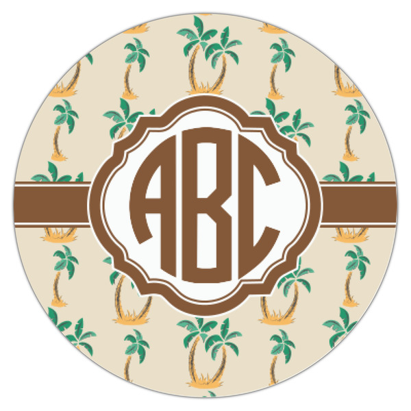Palm Trees Icing Circle - XSmall - Single