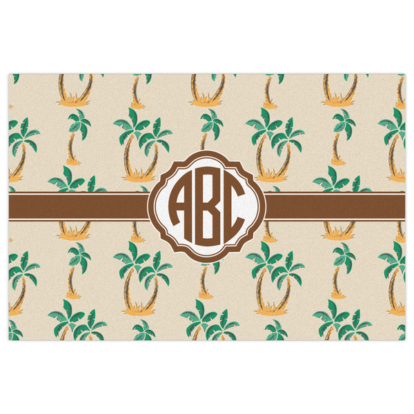 Palm Trees Indoor / Outdoor Rug - 2'x3' - Front Flat