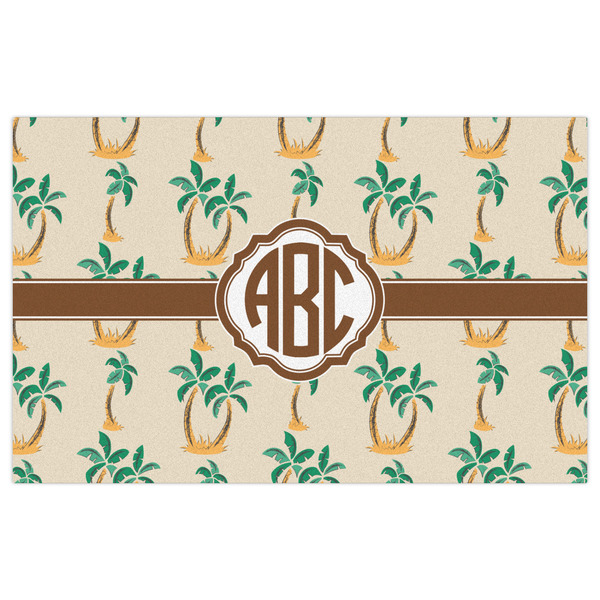 Palm Trees Indoor / Outdoor Rug - 5'x8' - Front Flat