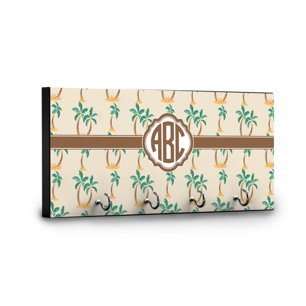 Palm Trees Key Hanger - Front View with Hooks