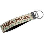 Palm Trees Webbing Keychain Fob - Small (Personalized)