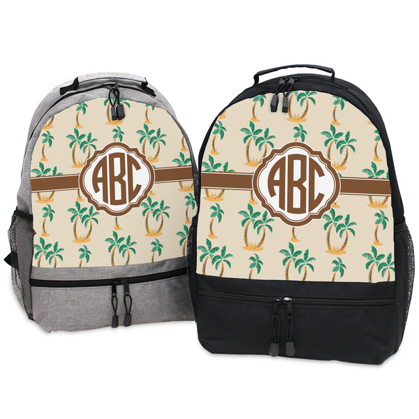 Palm Trees Large Backpacks - Both
