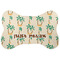 Palm Trees Bone Shaped Dog Food Mat (Large) (Personalized)