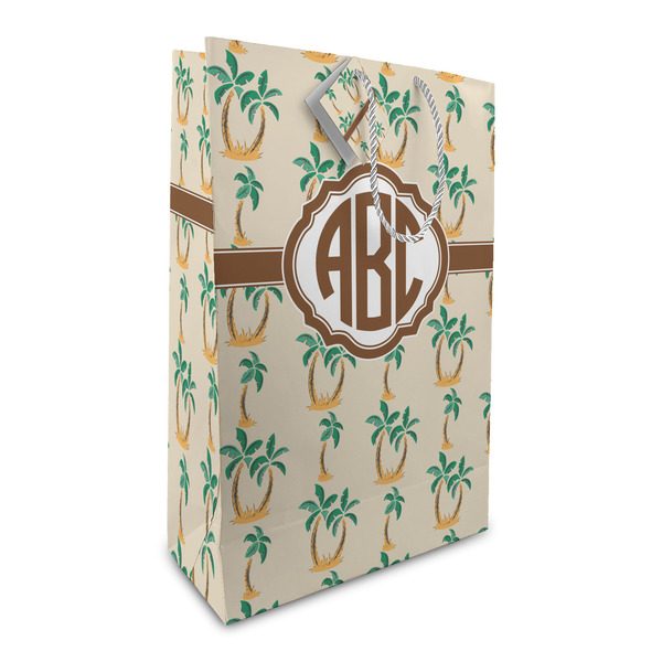 Custom Palm Trees Large Gift Bag (Personalized)