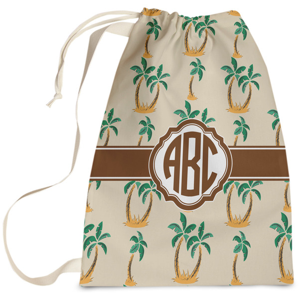 Custom Palm Trees Laundry Bag - Large (Personalized)
