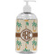 Palm Trees Plastic Soap / Lotion Dispenser (16 oz - Large - White) (Personalized)