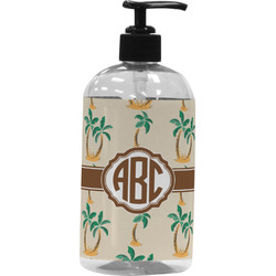 Palm Trees Plastic Soap / Lotion Dispenser (Personalized)