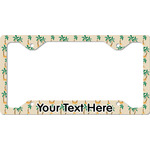 Palm Trees License Plate Frame - Style C (Personalized)