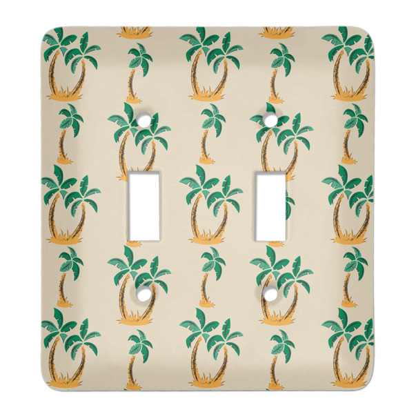 Custom Palm Trees Light Switch Cover (2 Toggle Plate)