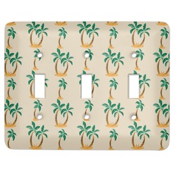 Palm Trees Light Switch Cover (3 Toggle Plate)