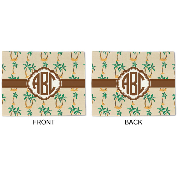 Palm Trees Linen Placemat - APPROVAL (double sided)