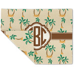 Palm Trees Double-Sided Linen Placemat - Single w/ Monogram