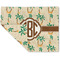 Palm Trees Double-Sided Linen Placemat - Single w/ Monogram