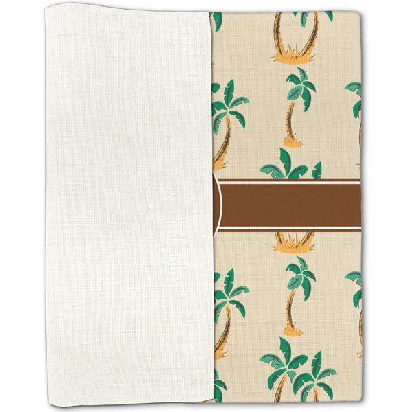 Palm Trees Linen Placemat - Folded Half