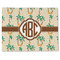 Palm Trees Single-Sided Linen Placemat - Single w/ Monogram