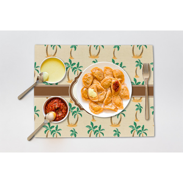 Palm Trees Linen Placemat - Lifestyle (single)