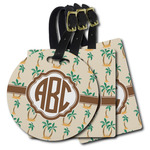 Palm Trees Plastic Luggage Tag (Personalized)