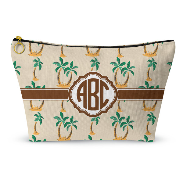 Custom Palm Trees Makeup Bag - Large - 12.5"x7" (Personalized)
