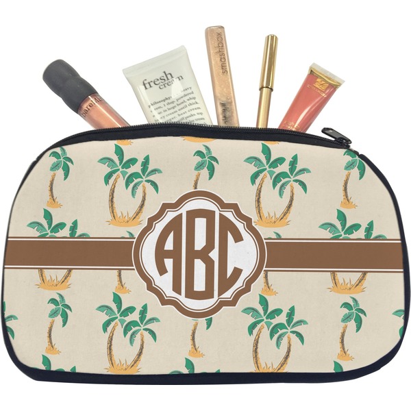 Custom Palm Trees Makeup / Cosmetic Bag - Medium (Personalized)