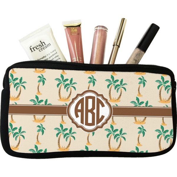 Custom Palm Trees Makeup / Cosmetic Bag (Personalized)