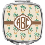 Palm Trees Compact Makeup Mirror (Personalized)