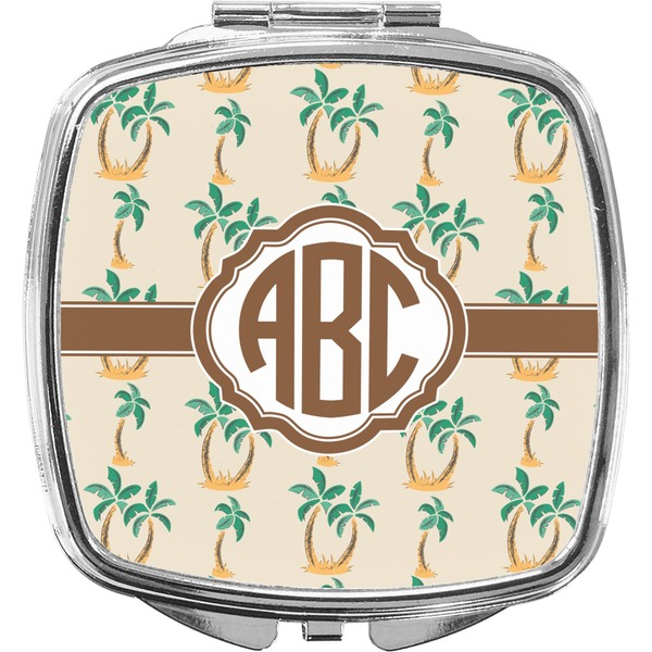 Custom Palm Trees Compact Makeup Mirror (Personalized)