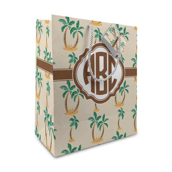 Custom Palm Trees Medium Gift Bag (Personalized)