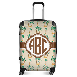 Palm Trees Suitcase - 24" Medium - Checked (Personalized)