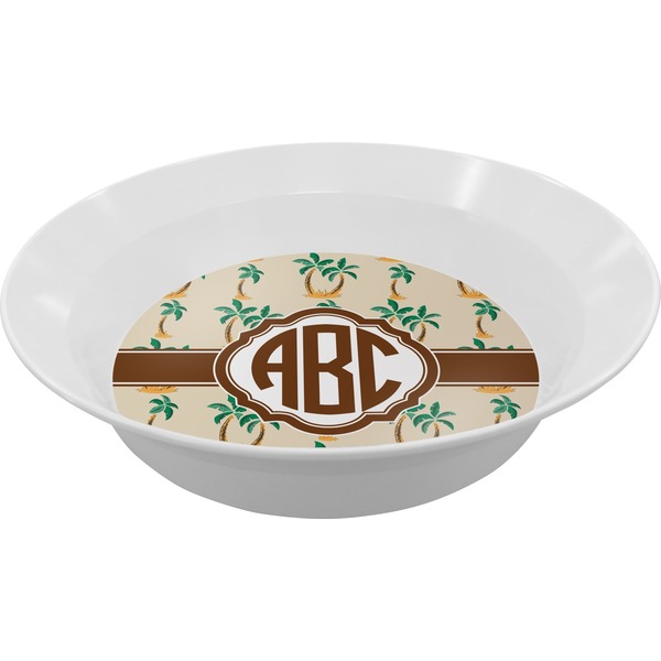 Custom Palm Trees Melamine Bowl (Personalized)