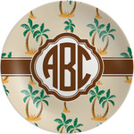 Palm Trees Melamine Salad Plate - 8" (Personalized)