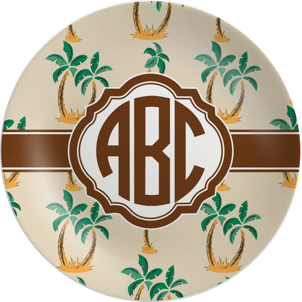 Custom Palm Trees Melamine Plate (Personalized)