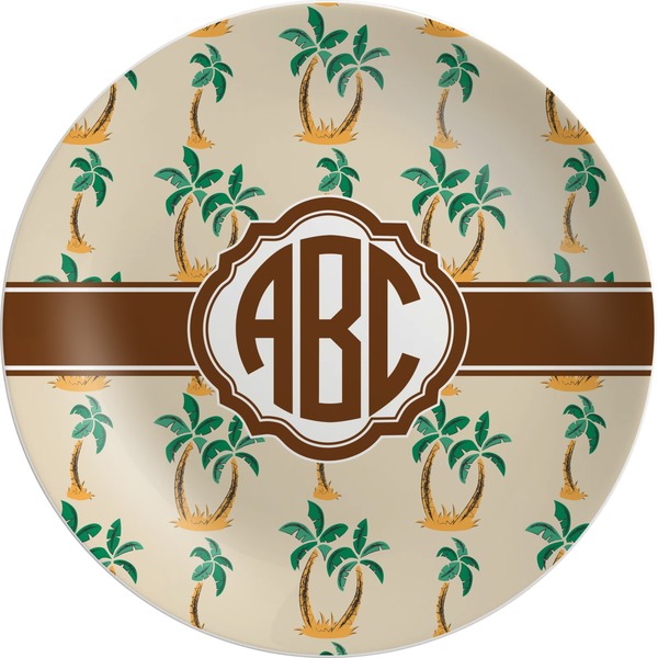 Custom Palm Trees Melamine Plate (Personalized)