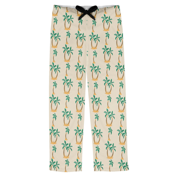 Custom Palm Trees Mens Pajama Pants - XS