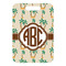 Palm Trees Metal Luggage Tag - Front Without Strap