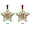 Palm Trees Metal Star Ornament - Front and Back