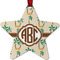 Palm Trees Metal Star Ornament - Front
