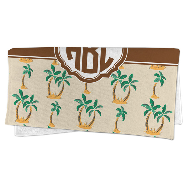 Palm Trees Microfiber Dish Rag - FOLDED (half)