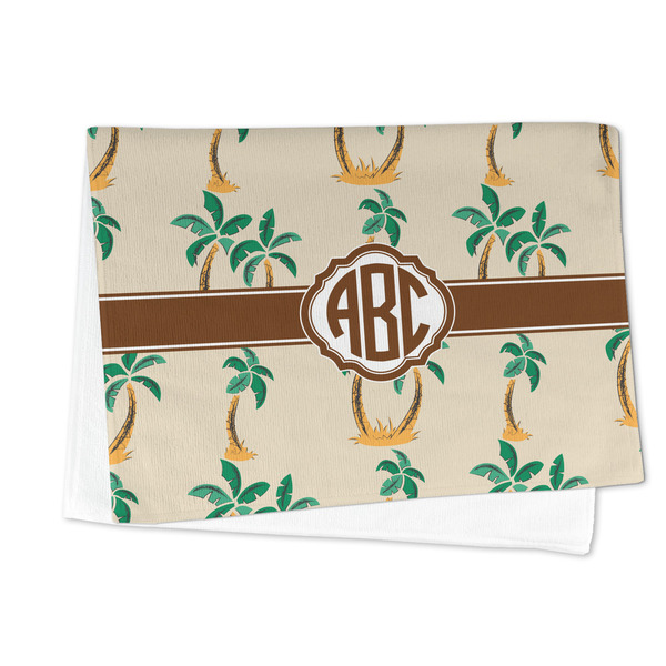 Palm Trees Microfiber Dish Towel - FOLDED HALF