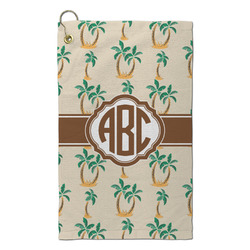 Palm Trees Microfiber Golf Towel - Small (Personalized)