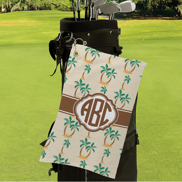 Palm Trees Microfiber Golf Towels - Small - LIFESTYLE