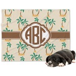 Palm Trees Dog Blanket - Large (Personalized)