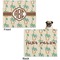 Palm Trees Microfleece Dog Blanket - Large- Front & Back